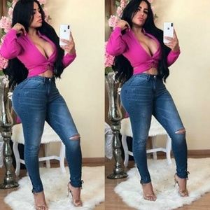 Pink Crop Top